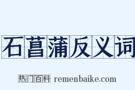 石菖蒲反义词是什么意思的图片